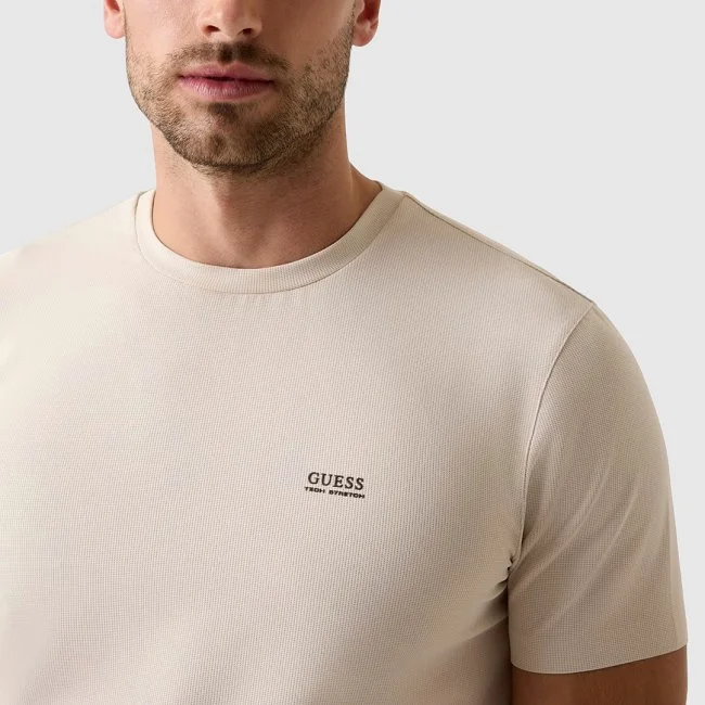 Camiseta Guess Beige Hombre