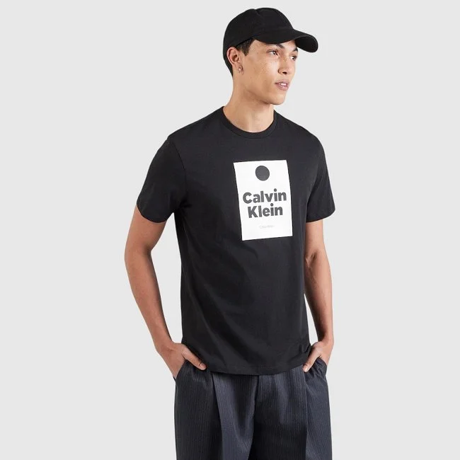 Camiseta Calvin Klein Negra y Blanca...