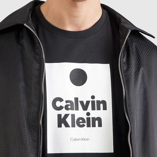 Camiseta Calvin Klein Negra y Blanca...