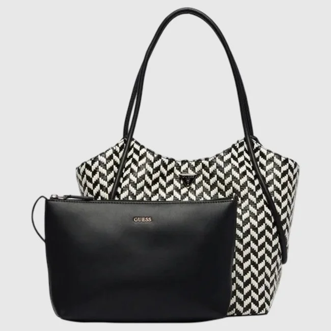 Bolso Guess Blanco y Negro Mujer