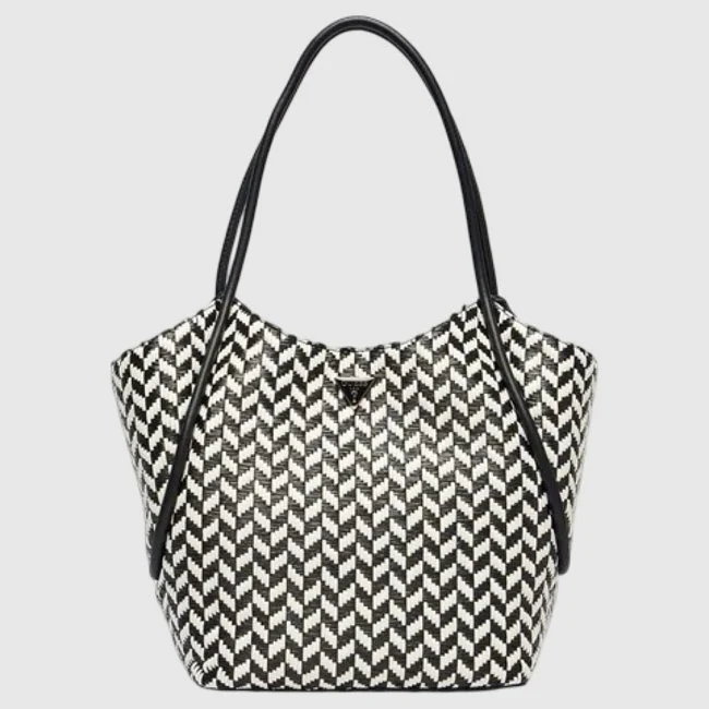Bolso Guess Blanco y Negro Mujer
