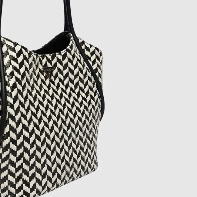 Bolso Guess Blanco y Negro Mujer