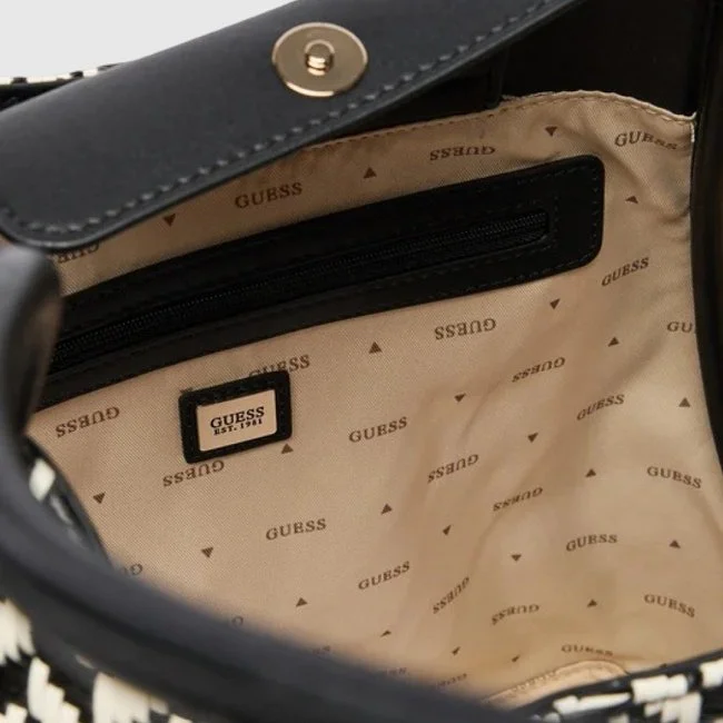 Bolso Guess Blanco y Negro Mujer