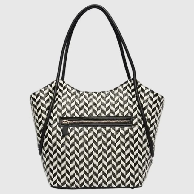 Bolso Guess Blanco y Negro Mujer