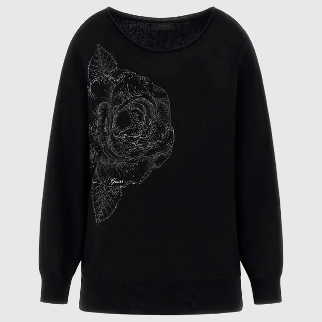 Sudadera Guess Negra Mujer