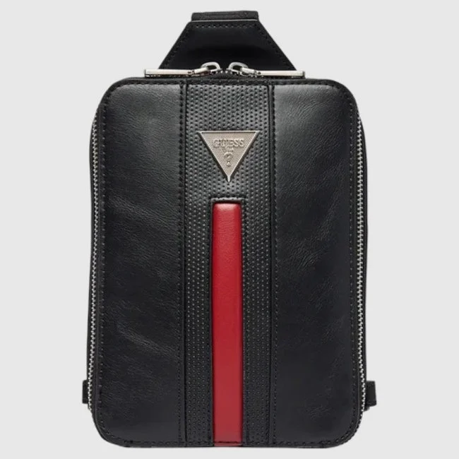 Bandolera Guess Negra Hombre