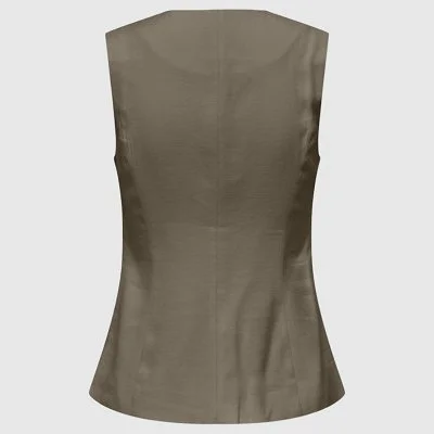 Chaleco ONLY Kaki Mujer 2