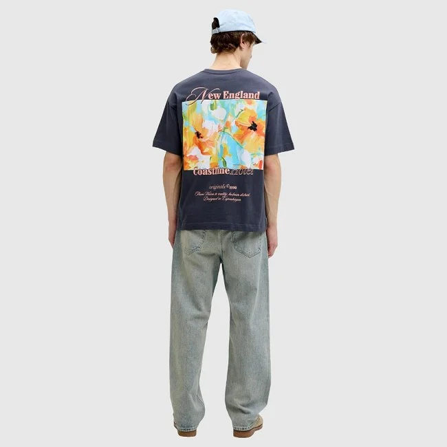 Camiseta Jack & Jones Azul Marino Hombre