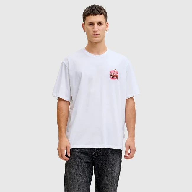 Camiseta Jack & Jones Blanca Hombre