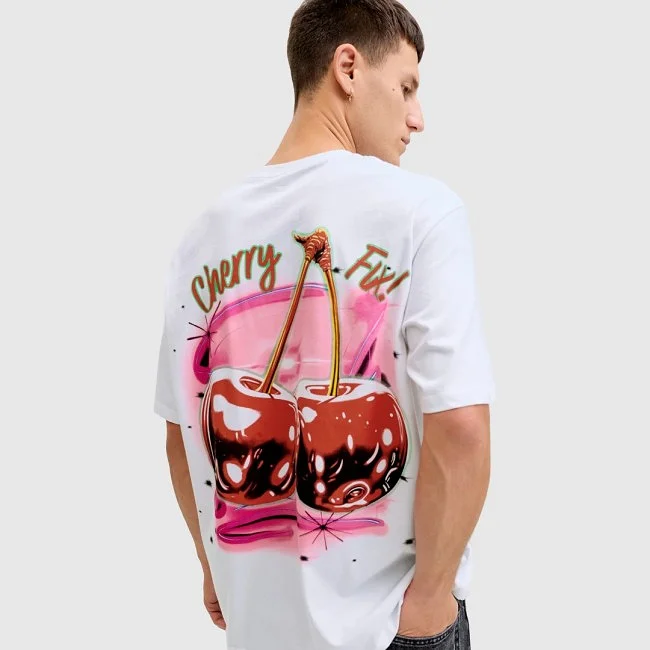 Camiseta Jack & Jones Blanca Hombre