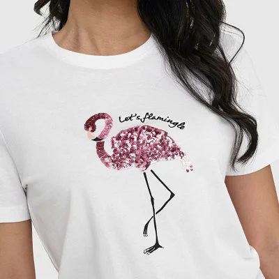 Camiseta ONLY Blanca Mujer 2