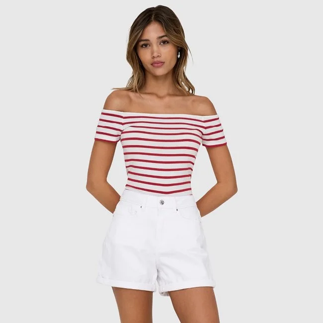 Camiseta ONLY Rayas Mujer