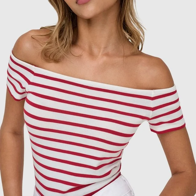 Camiseta ONLY Rayas Mujer