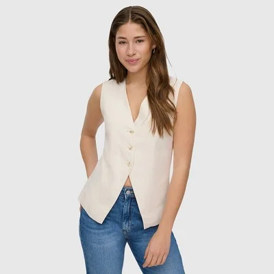 Chaleco ONLY Blanco Mujer