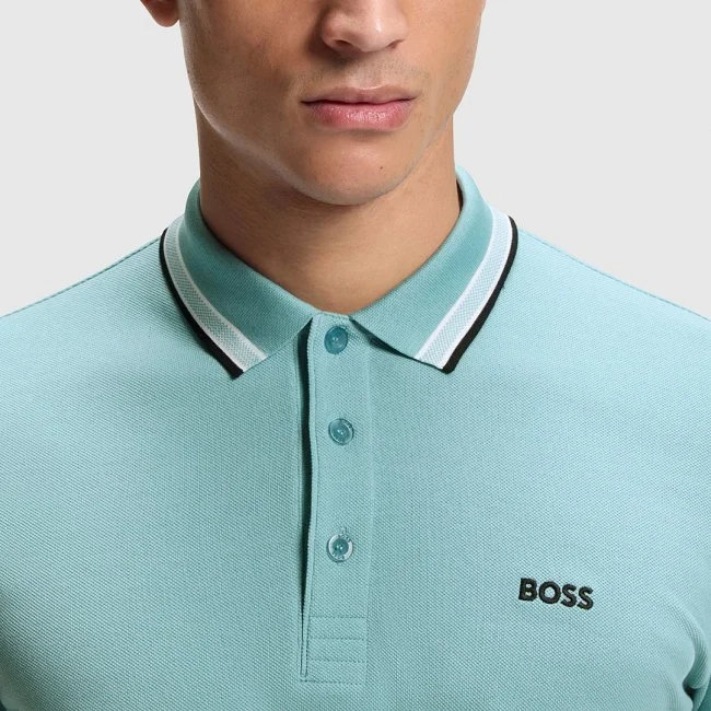 Polo Boss Azul Hombre