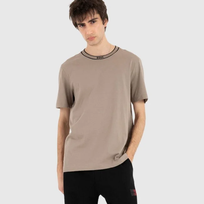 Camiseta Boss Marrón Hombre