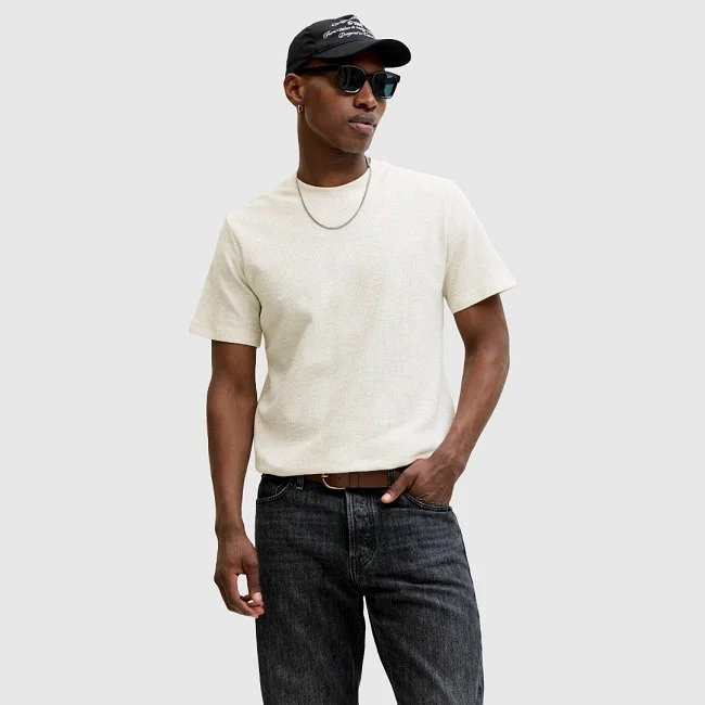 Camiseta Jack & Jones Marfil Hombre