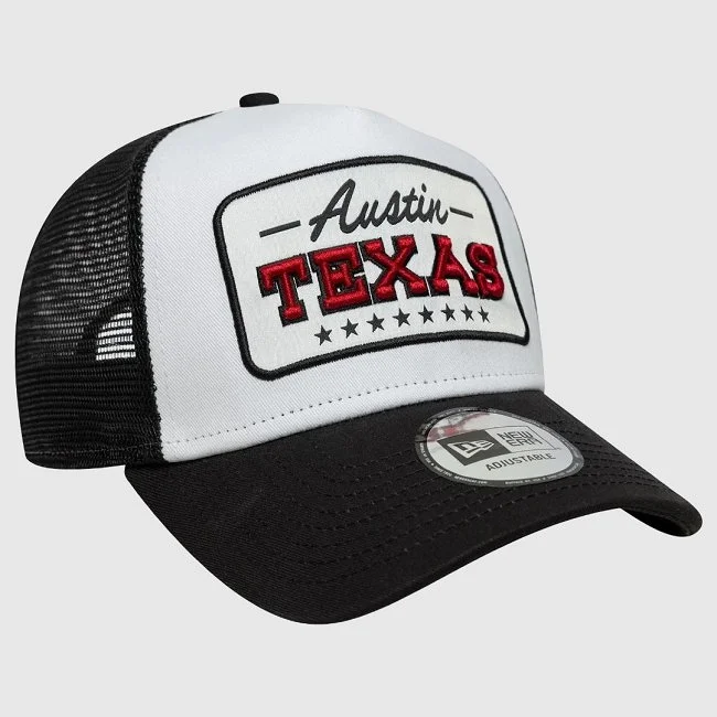 Gorra New Era Blanca y Negra Hombre