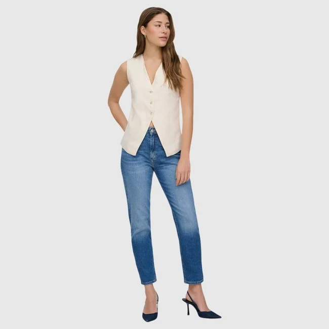 Chaleco ONLY Blanco Mujer