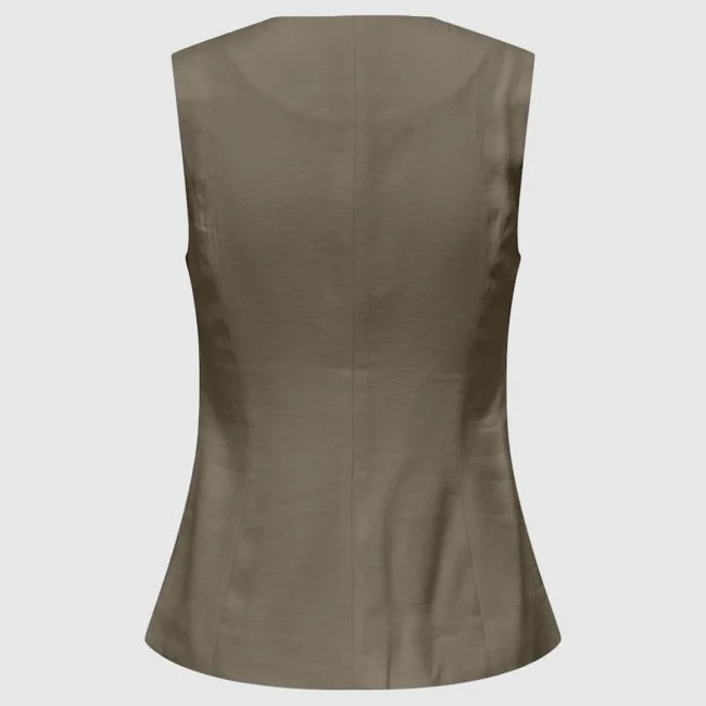 Chaleco ONLY Kaki Mujer