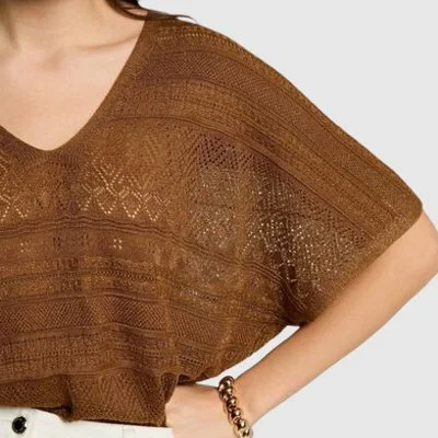 Camiseta Morgan Marrón Mujer 2