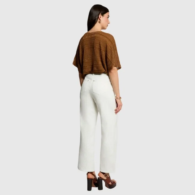 Camiseta Morgan Marrón Mujer