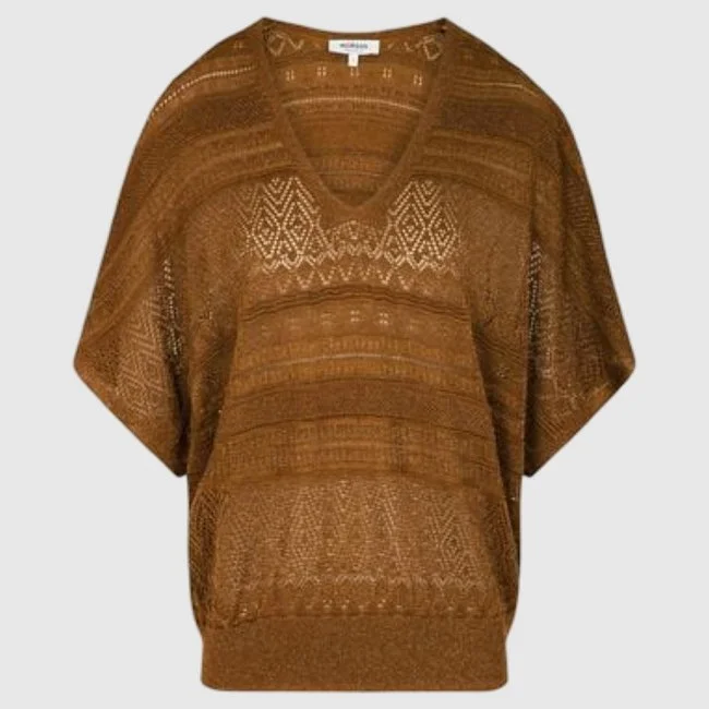 Camiseta Morgan Marrón Mujer