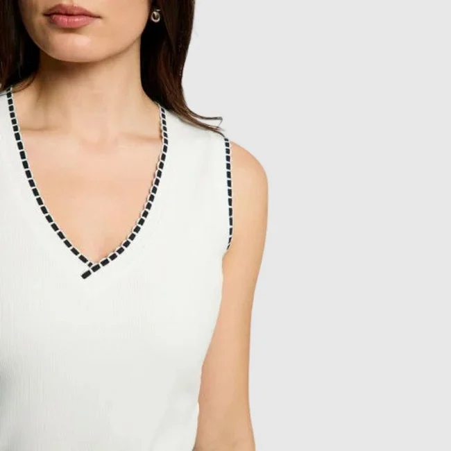 Camiseta Morgan Blanca Mujer