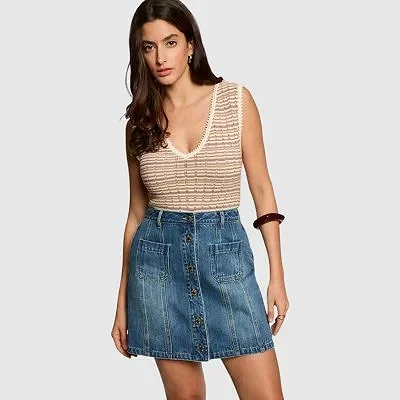 Falda Vaquera Morgan Mujer