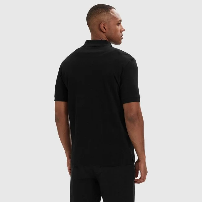 Polo Hugo Negro Hombre