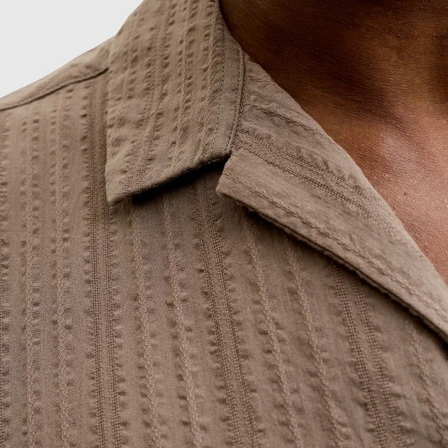 Camisa Jack & Jones Marrón Hombre