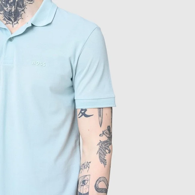 Polo Boss Azul Hombre