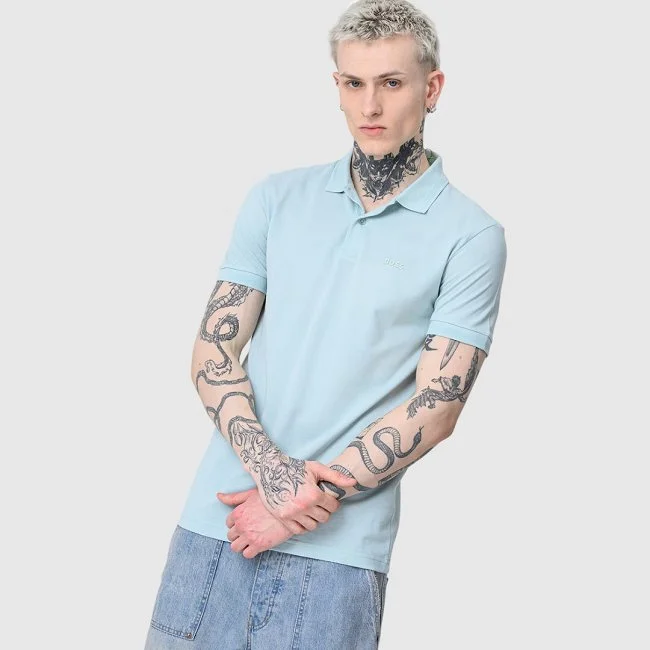 Polo Boss Azul Hombre