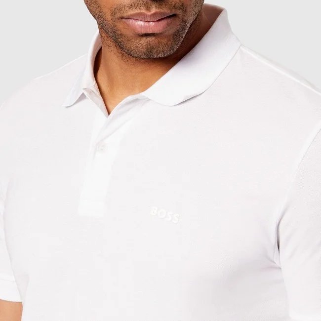 Polo Boss Blanco Hombre