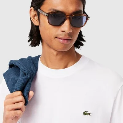 Camiseta Lacoste Blanca Hombre 2