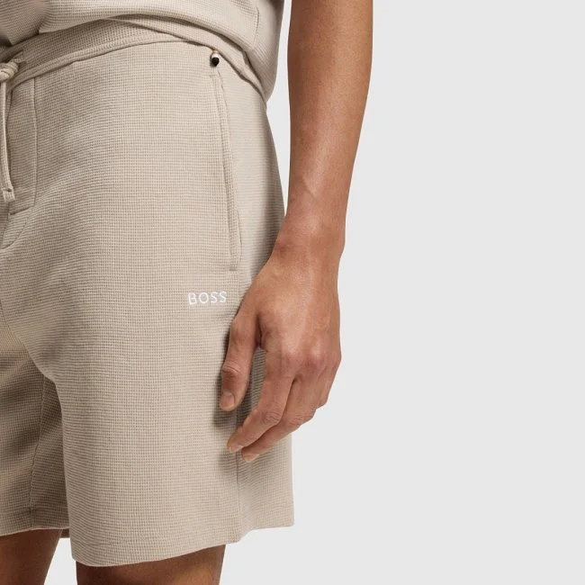 Pantalón Corto Boss Beige Hombre