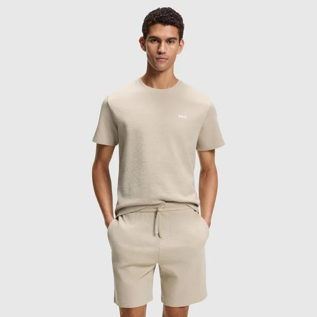 Camiseta Boss Beige Hombre
