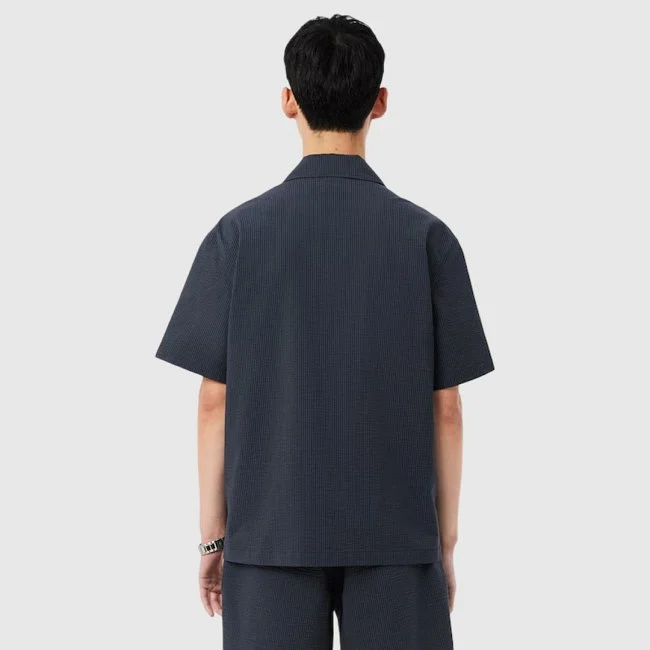 Camisa Lacoste Azul Hombre