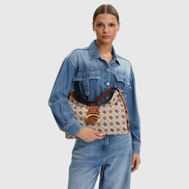 Bolso Guess Beige y Marrón Mujer