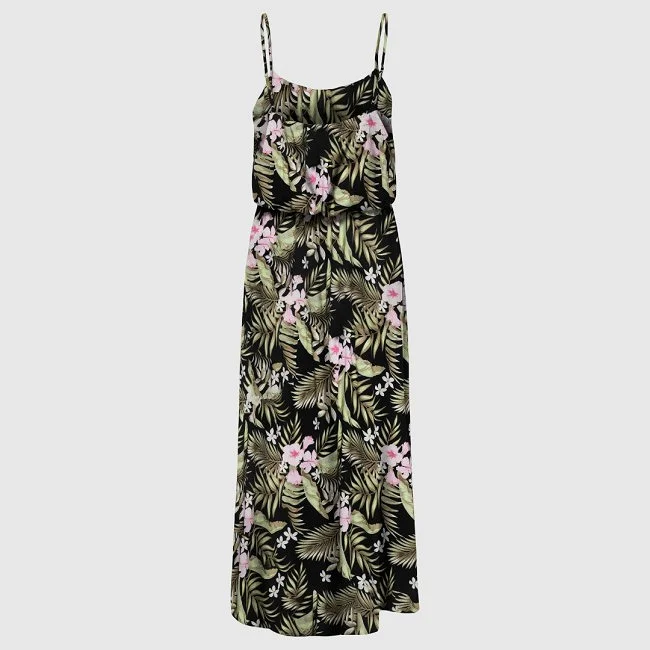 Vestido ONLY Negro y Verde Mujer