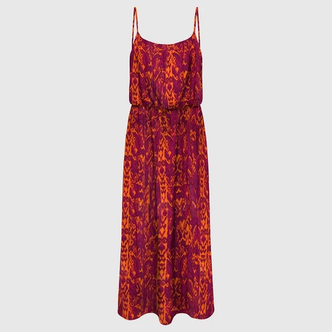 Vestido ONLY Fucsia y Naranja Mujer