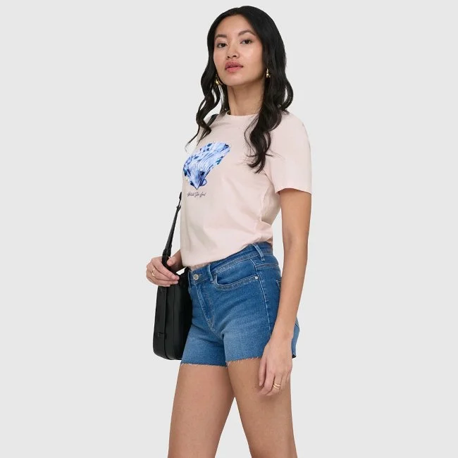 Camiseta ONLY Rosa Mujer