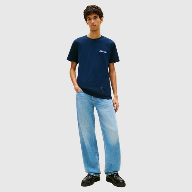 Camiseta Tommy Hilfiger Azul Marino...