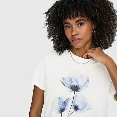 Camiseta ONLY Blanca Mujer 2