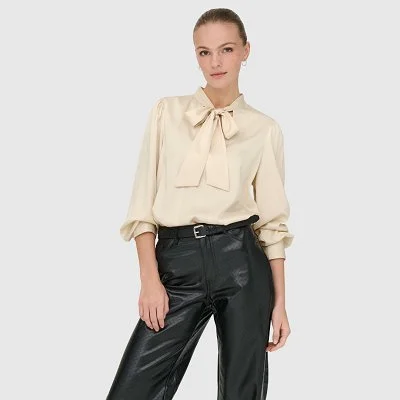 Blusa ONLY Beige Mujer