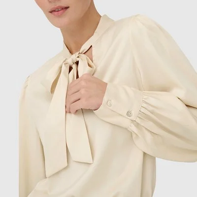 Blusa ONLY Beige Mujer 2