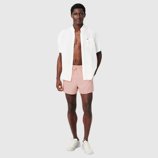 Bañador Lacoste Rosa Hombre