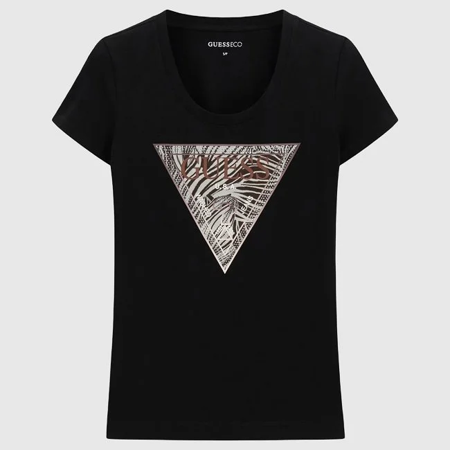 Camiseta Guess Negra Mujer