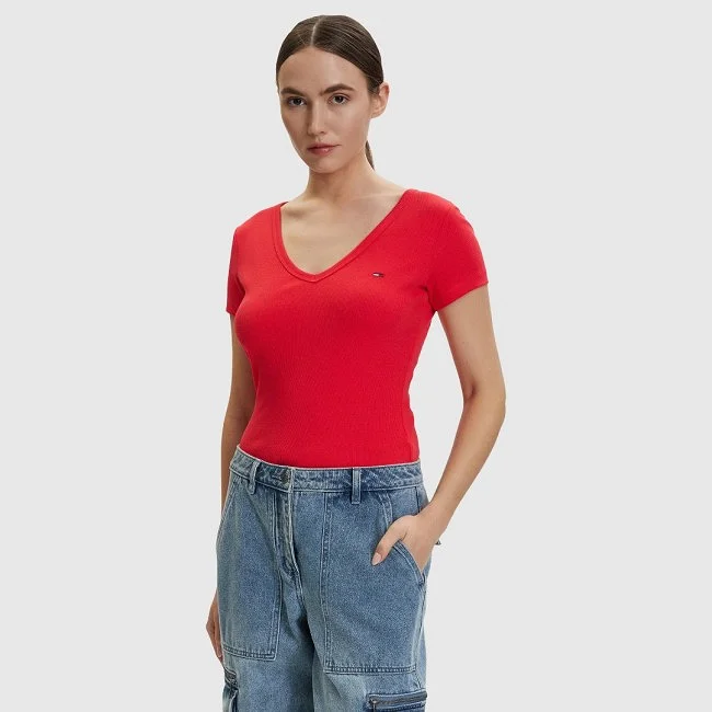 Camiseta Tommy Hilfiger Roja Mujer