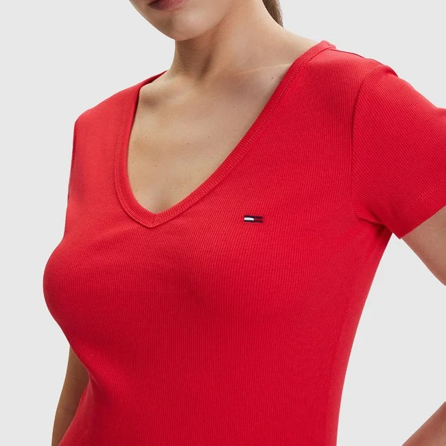 Camiseta Tommy Hilfiger Roja Mujer